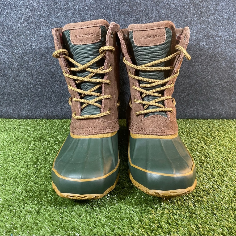 G.H. Bass & Co. Duck Boots Bass-Bean Women's Size 7 Green Waterproof Rain Boots